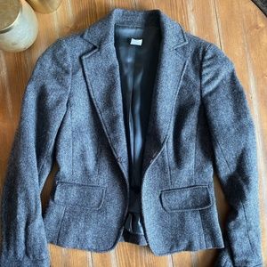 Wool herringbone blazer